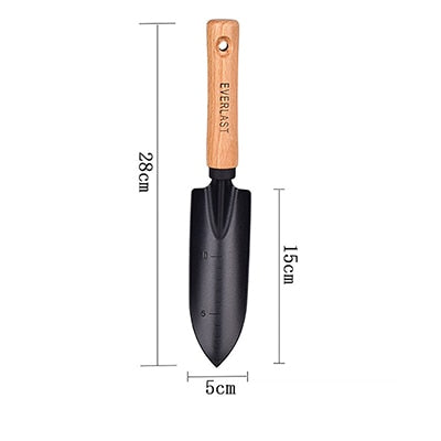 New Arrival Carbon Steel Garden Shovel Flower Planting Shovel Garden Wooden Handle Gardening Hand Tools Tao Hua Yuan Tools