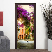 Load image into Gallery viewer, DIY 3D PVC Self Adhesive Wallpaper Beautiful Landscape Door Sticker For Living Room Bedroom Waterproof Mural Decals deursticker