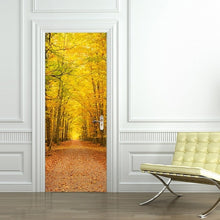 Load image into Gallery viewer, DIY 3D PVC Self Adhesive Wallpaper Beautiful Landscape Door Sticker For Living Room Bedroom Waterproof Mural Decals deursticker