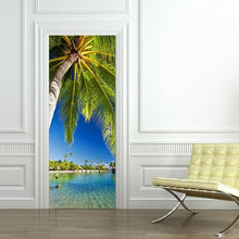 Load image into Gallery viewer, DIY 3D PVC Self Adhesive Wallpaper Beautiful Landscape Door Sticker For Living Room Bedroom Waterproof Mural Decals deursticker