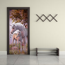 Load image into Gallery viewer, DIY 3D PVC Self Adhesive Wallpaper Beautiful Landscape Door Sticker For Living Room Bedroom Waterproof Mural Decals deursticker