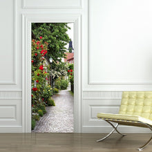 Load image into Gallery viewer, DIY 3D PVC Self Adhesive Wallpaper Beautiful Landscape Door Sticker For Living Room Bedroom Waterproof Mural Decals deursticker