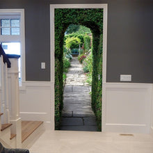 Load image into Gallery viewer, DIY 3D PVC Self Adhesive Wallpaper Beautiful Landscape Door Sticker For Living Room Bedroom Waterproof Mural Decals deursticker