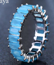 Load image into Gallery viewer, EMMAYA Austrian Zircon Silver Color Unique Design CZ Ring Paved Fashion Women Ring Jewelry