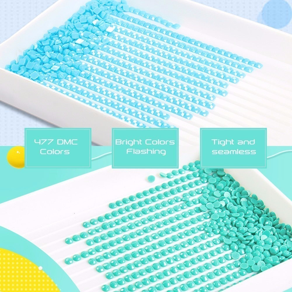 5D Diamond Painting Kits Parrots on a Tree Round or Square Acrylic Diamonds Embroidery Cross Stitch for Men or Women Décor