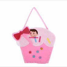 Load image into Gallery viewer, DIY Handbag Children Craft Toy Mini Bag Non-woven Cloth Colorful Handmade Bag Cartoons Animals Children Handbags