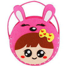 Load image into Gallery viewer, DIY Handbag Children Craft Toy Mini Bag Non-woven Cloth Colorful Handmade Bag Cartoons Animals Children Handbags