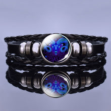 Load image into Gallery viewer, 12 Zodiac Signs Constellation Charm Bracelet Men Women Fashion Multilayer Weave leather Bracelet & Bangle Birthday Gifts