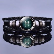 Load image into Gallery viewer, 12 Zodiac Signs Constellation Charm Bracelet Men Women Fashion Multilayer Weave leather Bracelet & Bangle Birthday Gifts