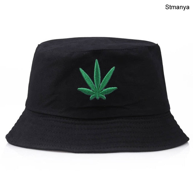 Men Women Hemp Leaf Hat Hip Hop Panama Fisherman Hats Cotton Outdoor Summer Casual fishing Visor Bucket Cap