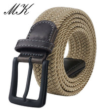 Load image into Gallery viewer, Metal Pin Buckle Canvas Belts for Men Military Tactical Fashion Strap Male Tight Braided Belt for Pants Jeans Male Fashion Choose Color