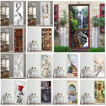 Load image into Gallery viewer, Creative 3D DIY Door Sticker 95x215cm/Custom Size Self Adhesive Wallpaper On the Doors DIY Renovation Waterproof Poster For Bedroom