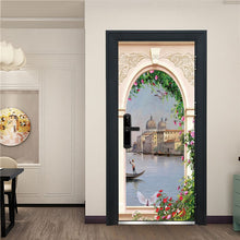 Load image into Gallery viewer, Creative 3D DIY Door Sticker 95x215cm/Custom Size Self Adhesive Wallpaper On the Doors DIY Renovation Waterproof Poster For Bedroom