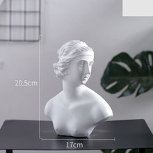 Load image into Gallery viewer, World Famous Statue Retro Art Resin Head Skull Sculpture Sketch Model David Moliere Home Decoration Accessories Modern Figurine