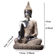 Load image into Gallery viewer, Buddha Statue Nature Sandstone Thailand Buddha Sculpture Hindu Fengshui Figurine Meditation Miniature Home Decor