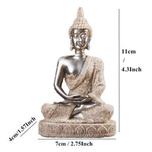 Load image into Gallery viewer, Buddha Statue Nature Sandstone Thailand Buddha Sculpture Hindu Fengshui Figurine Meditation Miniature Home Decor
