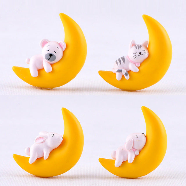 Micro Landscape Grass Lovers Rabbit squirrel duck figurine home decor miniature fairy garden decoration accessories Resin modern