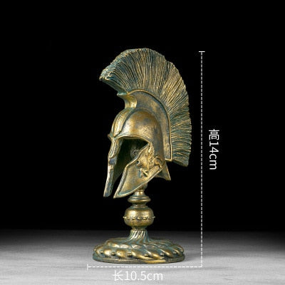 Ancient Rome Ornament Retro Spartan Character Model Resin Craft Figurines Home Decor Spartan Warrior Statue Figure Decorate Gift