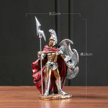 Load image into Gallery viewer, Ancient Rome Ornament Retro Spartan Character Model Resin Craft Figurines Home Decor Spartan Warrior Statue Figure Decorate Gift
