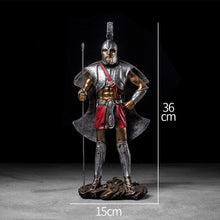 Load image into Gallery viewer, Ancient Rome Ornament Retro Spartan Character Model Resin Craft Figurines Home Decor Spartan Warrior Statue Figure Decorate Gift
