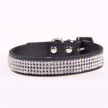 Load image into Gallery viewer, Dog Bling Pet Collar Rhinestone Crystal Diamond PU Leather Cat Puppy Collar Pet Collars Pets Supplies Dog Accessories