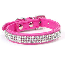 Load image into Gallery viewer, Dog Bling Pet Collar Rhinestone Crystal Diamond PU Leather Cat Puppy Collar Pet Collars Pets Supplies Dog Accessories