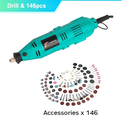 Tungfull Electric Tools Dremel Mini Drill Woodworking Drilling Machine Mini Polishing Machines Dremel Rotary Tool Drill Grinder