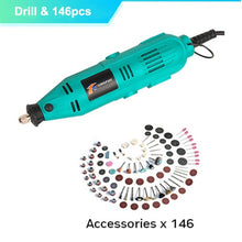 Load image into Gallery viewer, Tungfull Electric Tools Dremel Mini Drill Woodworking Drilling Machine Mini Polishing Machines Dremel Rotary Tool Drill Grinder