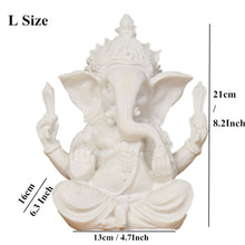 Load image into Gallery viewer, Sandstone Indian Ganesha Elephant God Statue Religious Hindu Elephant-Headed Fengshui Buddha Sculpture Home Decor Crafts