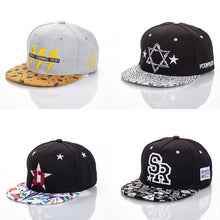 Load image into Gallery viewer, Embroidered Hip Hop Cap Indoor Outdoor Casual Headwear Baseball Caps for Sun Stylish Unisex Flat Brim Snapback Caps