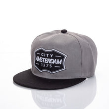 Load image into Gallery viewer, Embroidered Hip Hop Cap Indoor Outdoor Casual Headwear Baseball Caps for Sun Stylish Unisex Flat Brim Snapback Caps