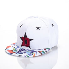 Load image into Gallery viewer, Embroidered Hip Hop Cap Indoor Outdoor Casual Headwear Baseball Caps for Sun Stylish Unisex Flat Brim Snapback Caps