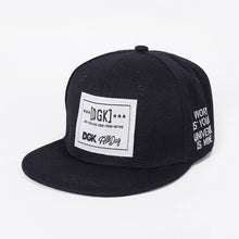 Load image into Gallery viewer, Embroidered Hip Hop Cap Indoor Outdoor Casual Headwear Baseball Caps for Sun Stylish Unisex Flat Brim Snapback Caps