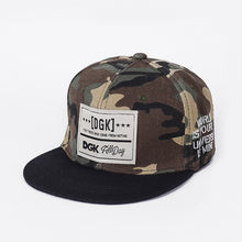 Load image into Gallery viewer, Embroidered Hip Hop Cap Indoor Outdoor Casual Headwear Baseball Caps for Sun Stylish Unisex Flat Brim Snapback Caps