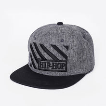 Load image into Gallery viewer, Embroidered Hip Hop Cap Indoor Outdoor Casual Headwear Baseball Caps for Sun Stylish Unisex Flat Brim Snapback Caps