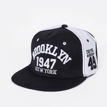 Load image into Gallery viewer, Embroidered Hip Hop Cap Indoor Outdoor Casual Headwear Baseball Caps for Sun Stylish Unisex Flat Brim Snapback Caps