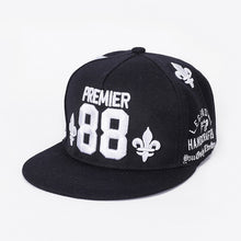 Load image into Gallery viewer, Embroidered Hip Hop Cap Indoor Outdoor Casual Headwear Baseball Caps for Sun Stylish Unisex Flat Brim Snapback Caps