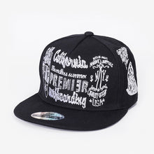 Load image into Gallery viewer, Embroidered Hip Hop Cap Indoor Outdoor Casual Headwear Baseball Caps for Sun Stylish Unisex Flat Brim Snapback Caps