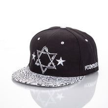 Load image into Gallery viewer, Embroidered Hip Hop Cap Indoor Outdoor Casual Headwear Baseball Caps for Sun Stylish Unisex Flat Brim Snapback Caps