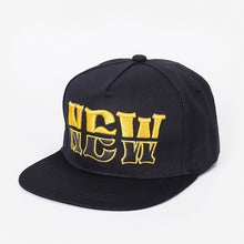 Load image into Gallery viewer, Embroidered Hip Hop Cap Indoor Outdoor Casual Headwear Baseball Caps for Sun Stylish Unisex Flat Brim Snapback Caps