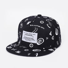 Load image into Gallery viewer, Embroidered Hip Hop Cap Indoor Outdoor Casual Headwear Baseball Caps for Sun Stylish Unisex Flat Brim Snapback Caps