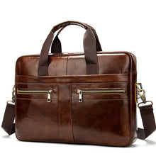 Load image into Gallery viewer, WESTAL bag, men's genuine leather briefcase, men's laptop bag, men's natural leather bag, men's messenger bags, men's briefcases