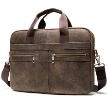Load image into Gallery viewer, WESTAL bag, men's genuine leather briefcase, men's laptop bag, men's natural leather bag, men's messenger bags, men's briefcases