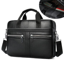 Load image into Gallery viewer, WESTAL bag, men's genuine leather briefcase, men's laptop bag, men's natural leather bag, men's messenger bags, men's briefcases