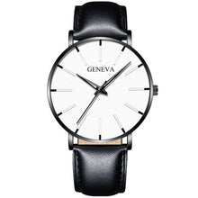 Load image into Gallery viewer, Minimalist menswear ultra thin watches simple business stainless steel mesh belt quartz watch