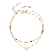Load image into Gallery viewer, Fashion Simple Heart Female Anklets Foot Jewelry Leg New Anklets On Foot Ankle Bracelets For Women Leg Chain Gifts