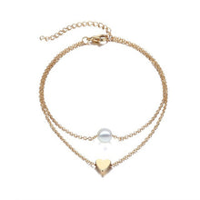 Load image into Gallery viewer, Fashion Simple Heart Female Anklets Foot Jewelry Leg New Anklets On Foot Ankle Bracelets For Women Leg Chain Gifts