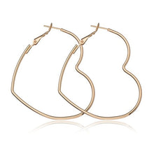 Load image into Gallery viewer, 40mm 60mm 70mm 80mm Exaggerate Big Smooth Circle Hoop Earrings Simple Party Round Loop Earrings for Women Jewelry Choose Style Gold Silver