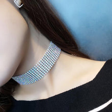 Load image into Gallery viewer, Crystal Choker Rhinestone Necklace Women Jewelry Accessories Silver Color Chain Punk Gothic Chokers Collier
