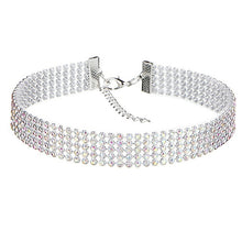 Load image into Gallery viewer, Crystal Choker Rhinestone Necklace Women Jewelry Accessories Silver Color Chain Punk Gothic Chokers Collier